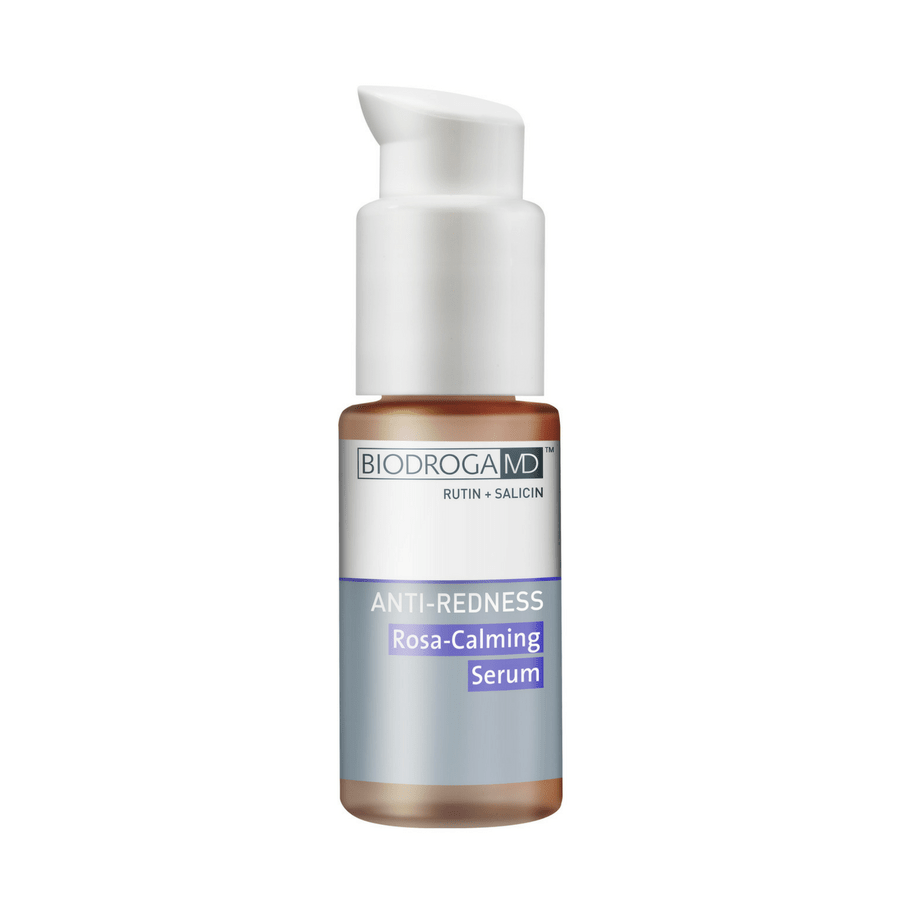 The Rosa-Calming Serum includes the innovative tetrapeptide Telangyn™ which helps counter inflammation.