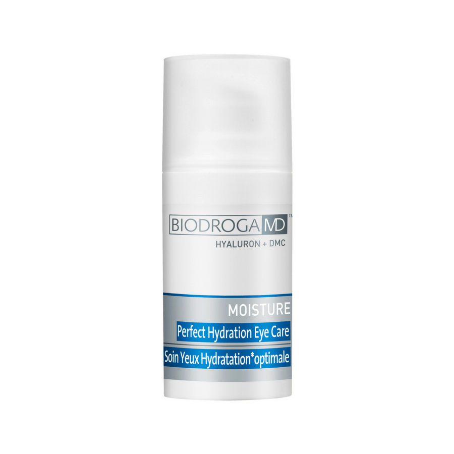 BIODROGA MD MOISTURE Perfect Hydration Eye Care gives the skin, around the eyes, what it needs most: intensive moisture from Hyaluronic Acid.