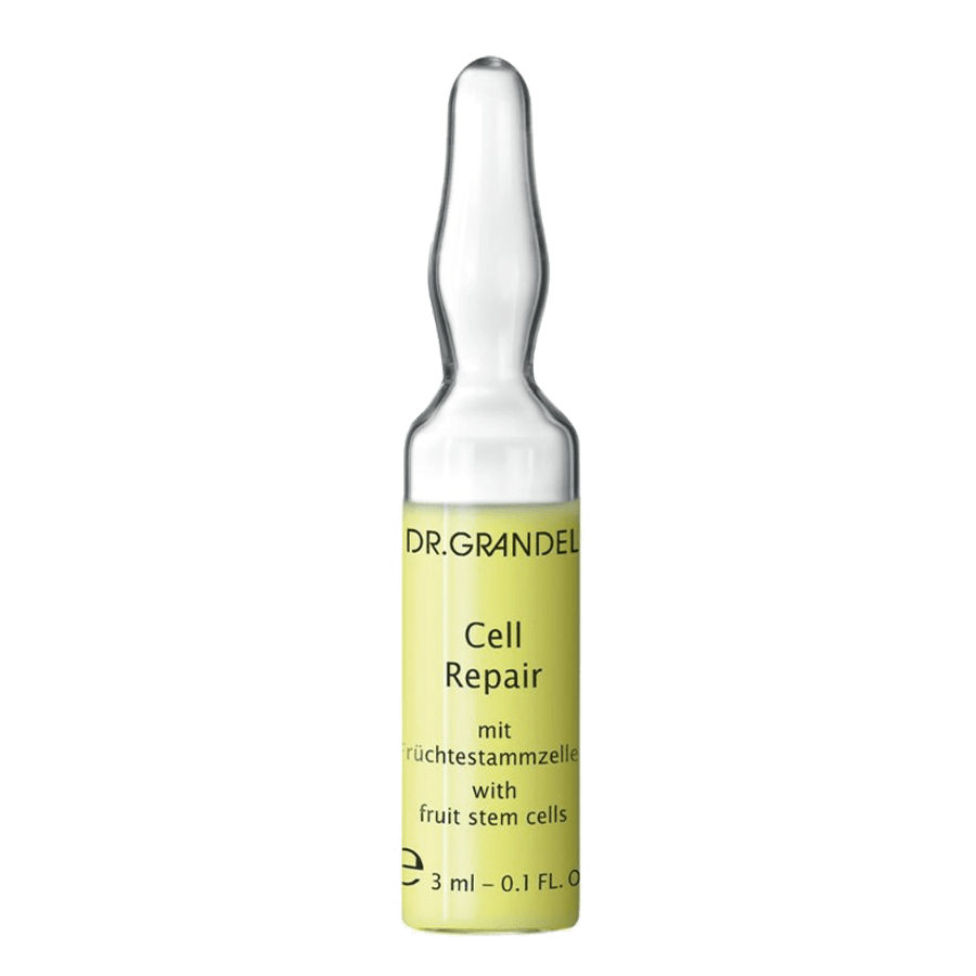 Dr. Grandel Cell Repair Ampoule with fruit stem cells makes the skin look smoother and more radiant. Wholesale distributor for estheticians.