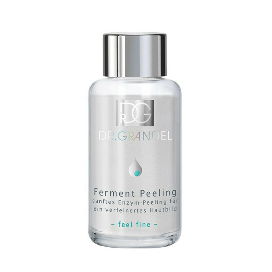 Dr. Grandel Ferment Peeling/Enzyme is a gentle, enzyme exfoliator.  Removes dead skin cells.  Pleasant skin care result with it's feather-light foam.