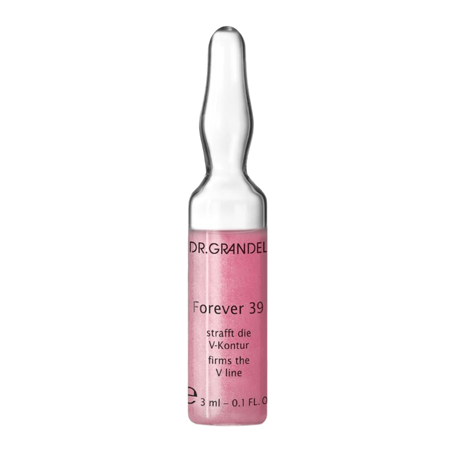 Dr. Grandel Forever 39 Ampoule reduces volume and amount of wrinkles. Macro-Algae Extract reactivates collagen, elastin and hyaluron synthesis.