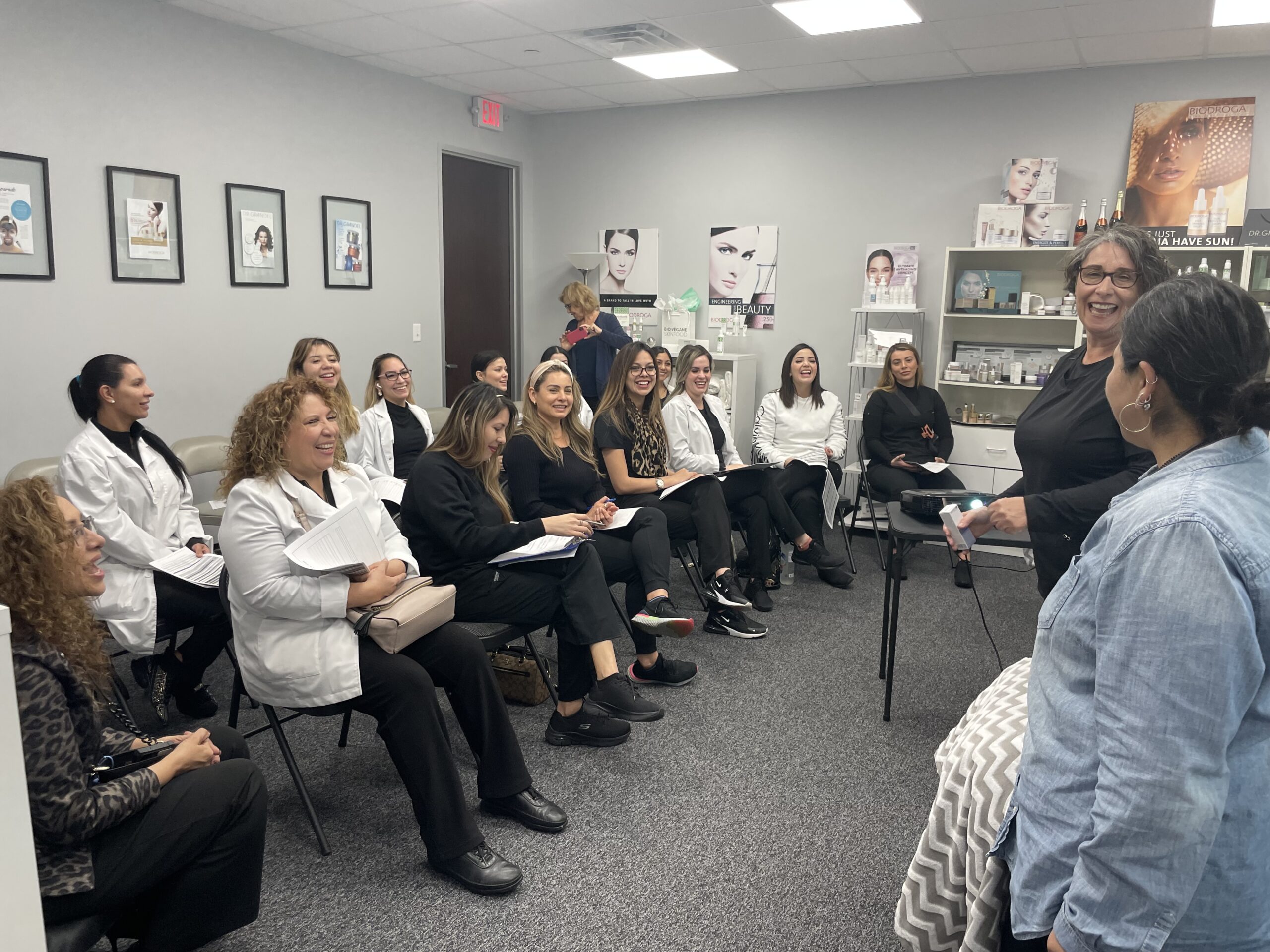 Houston professional skincare training Biodroga and Dr. Grandel