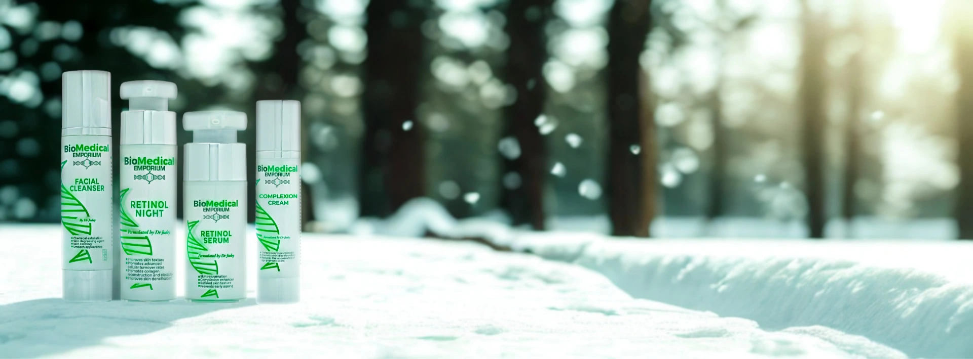 Biomedical Emporium ANTI AGING products reduce wrinkles, boost collagen, and hydrate skin for firmer, youthful glow.