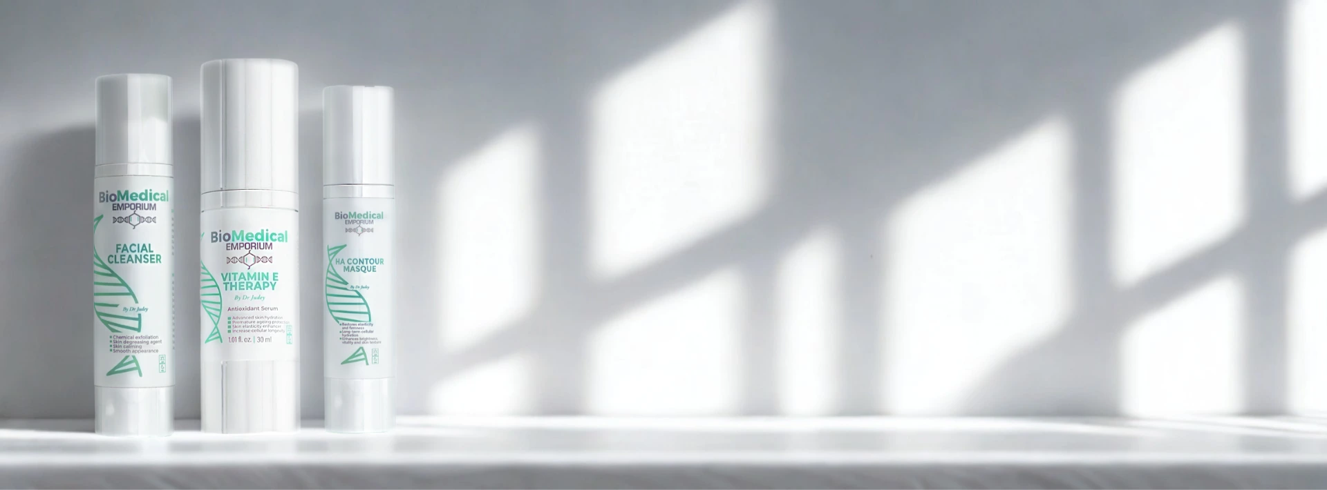 Biomedical Emporium DRY SKIN products deeply hydrate, soothe, and nourish for soft, radiant, healthy skin.