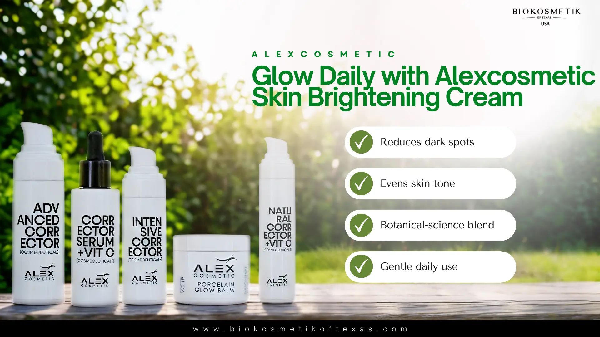 Glow Daily with Alexcosmetic Skin Brightening Cream