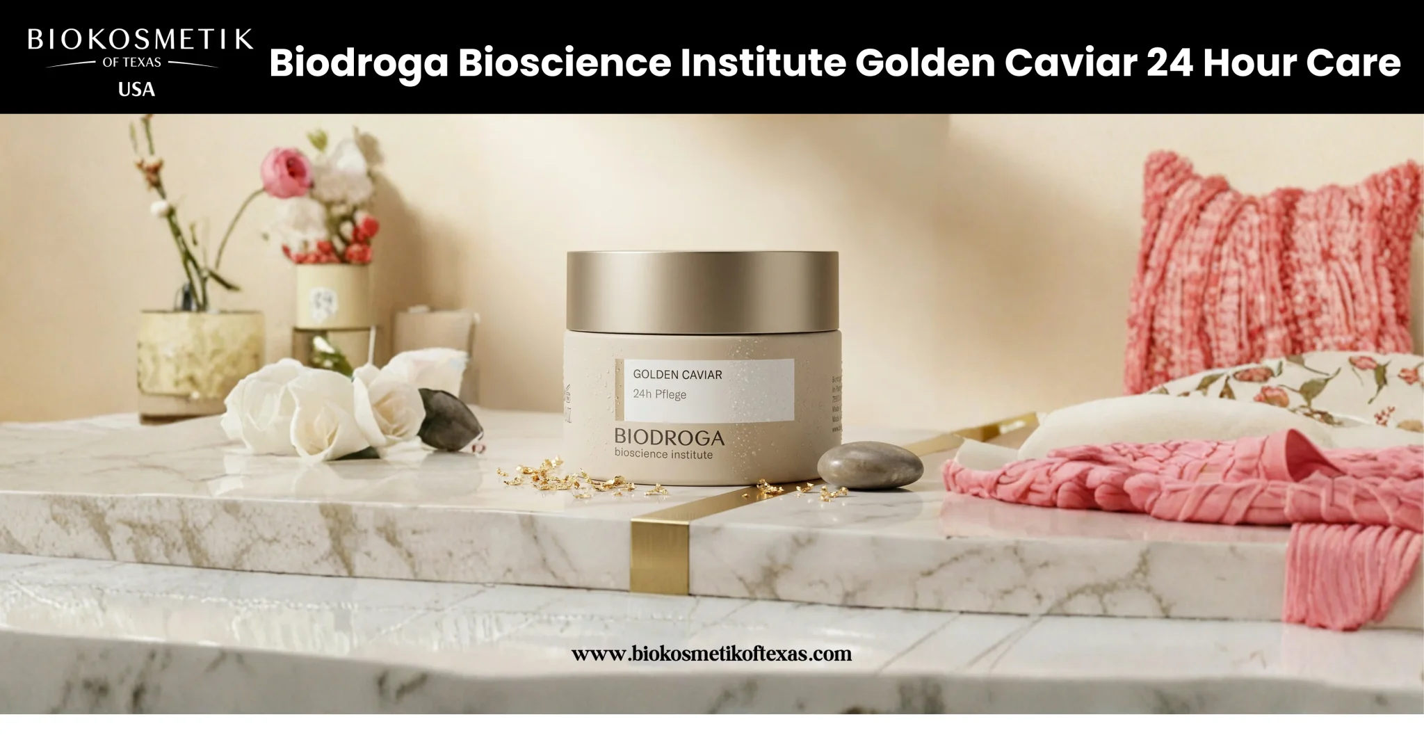 BIODROGA Bioscience Institute Golden Caviar 24 Hour Care rich anti-aging moisturizing cream for dry and mature skin