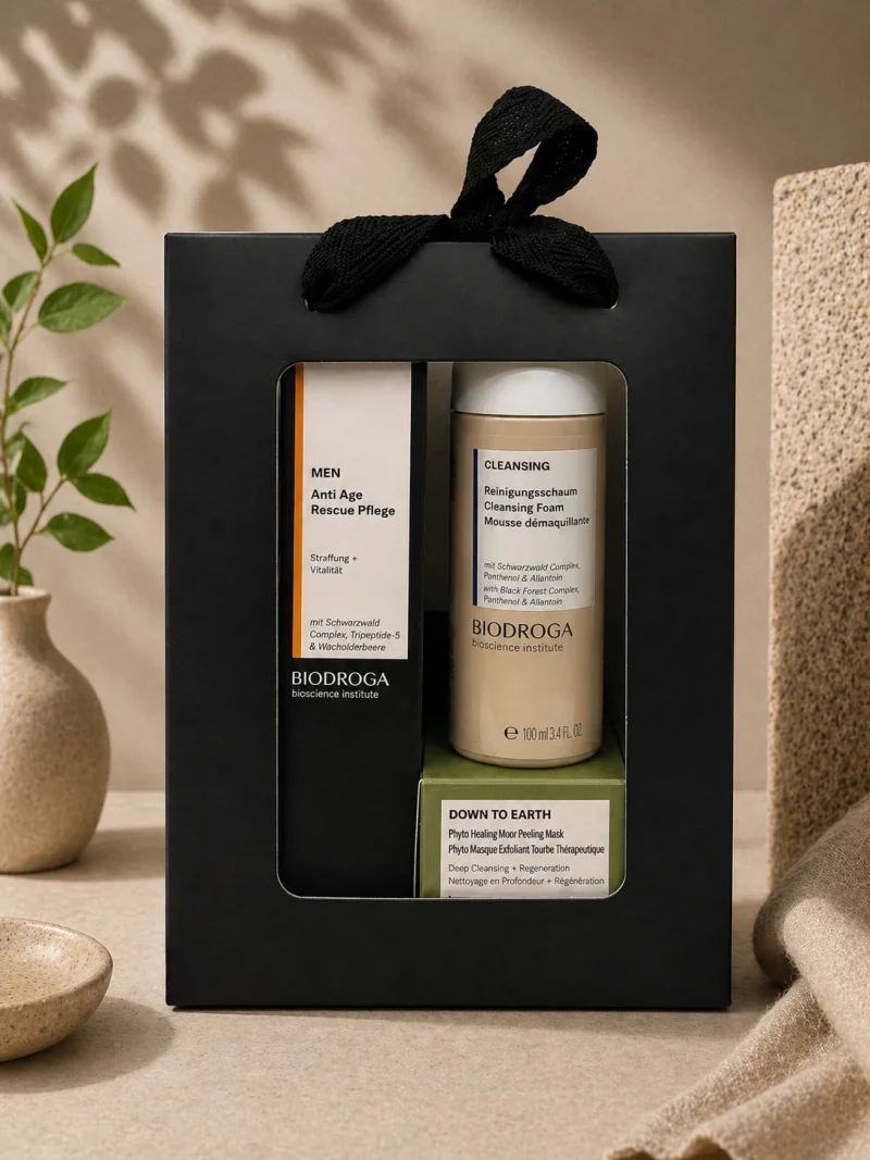 Biodroga Men’s Anti-Aging Set with Peel | Firm, Smooth & Refresh Skin