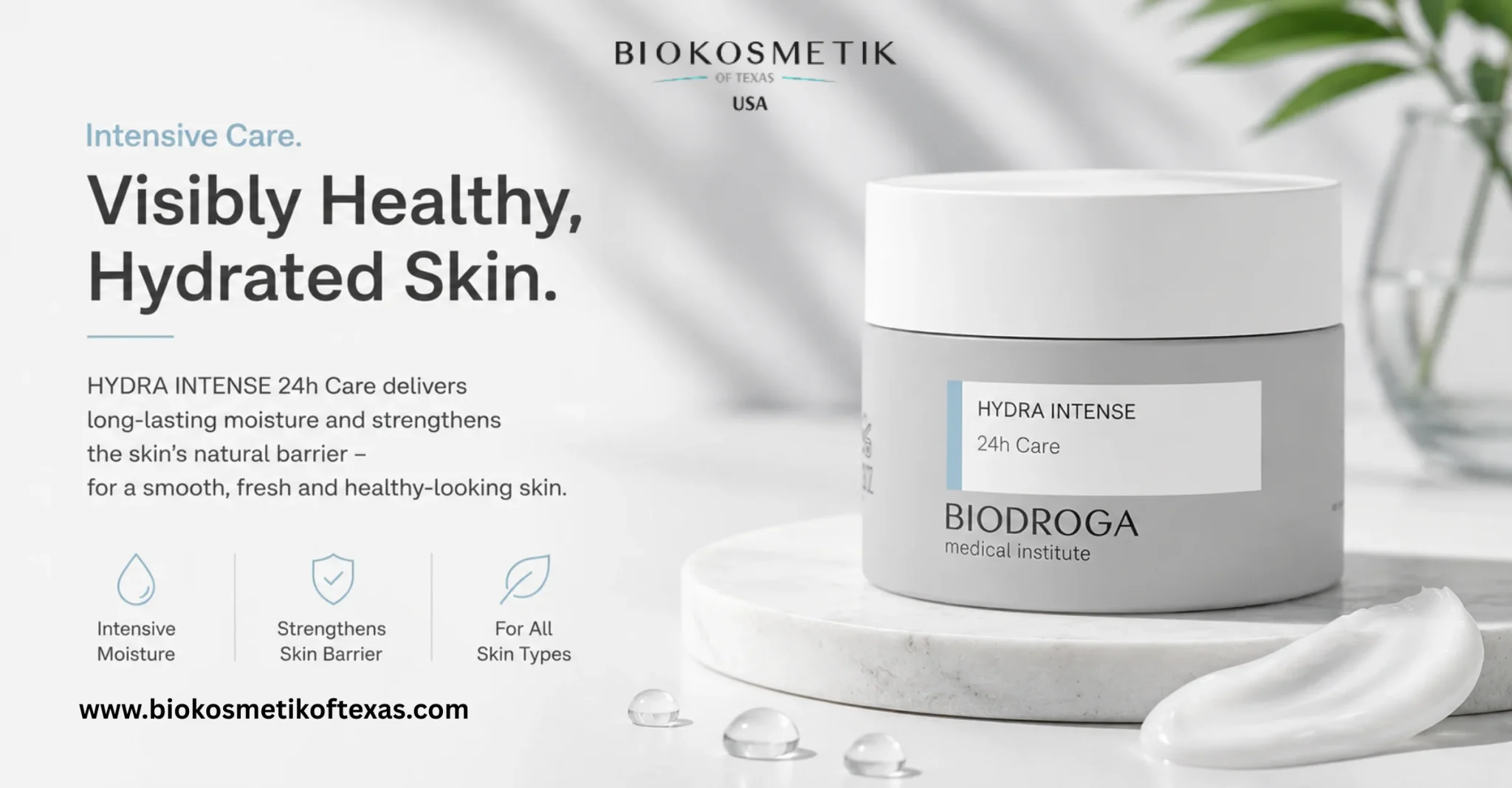 Biodroga Medical Institute Hydra Intense 24 Hour Care moisturizing cream jar