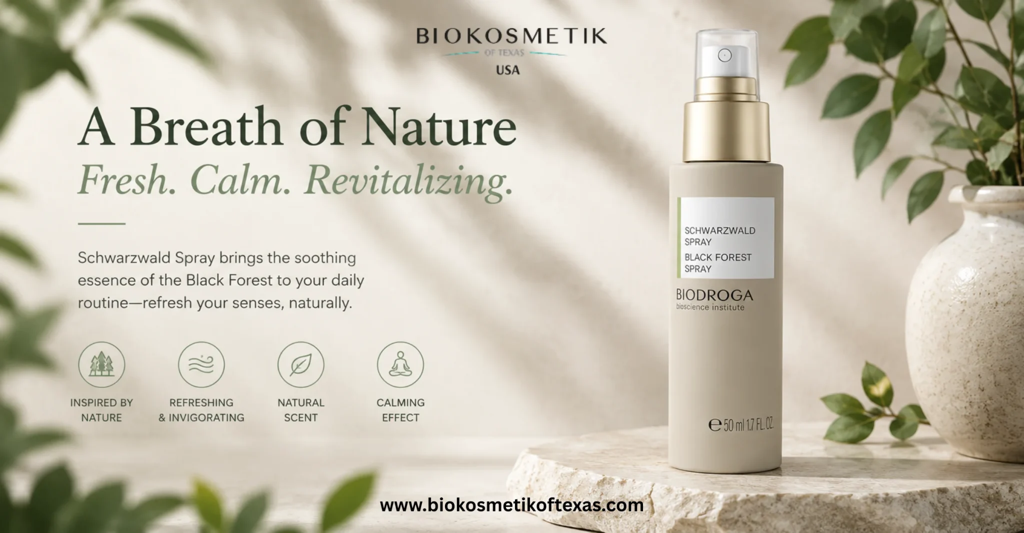 Refresh Your Glow with Black Forest Spray for radiant hydrated and refreshed skin