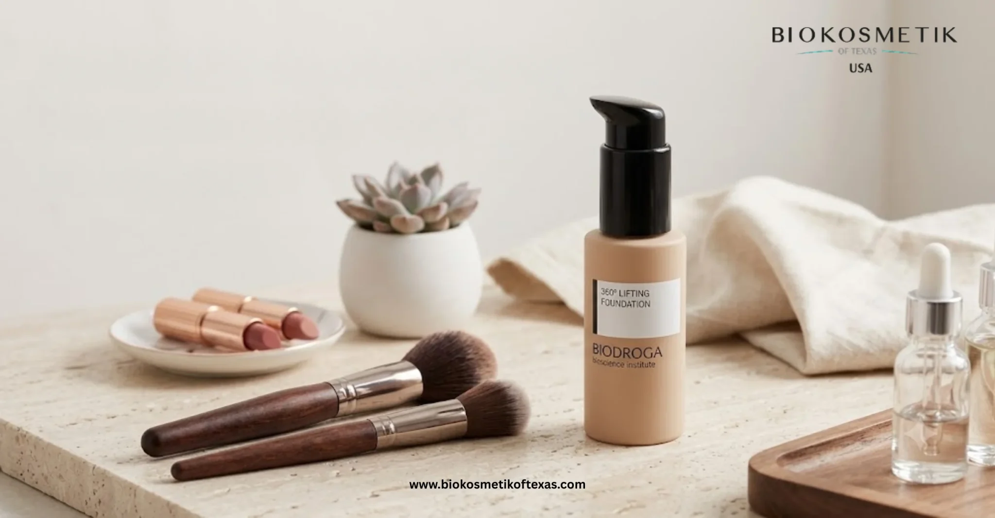 BIODROGA 360° LIFTING Foundation SPF 15 01 Porcelain for an even and matte complexion