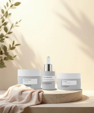 Biodroga Medical Summer Glow Kit featuring 10% AHA Peeling Pads, 20% Niacinamide Serum, and Hydra Intense 24 Hour Care