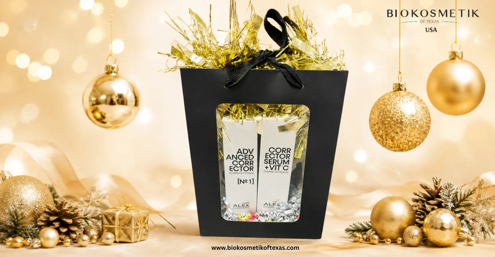 Alex Cosmetic Advanced Corrector and Vitamin C Serum Set for uneven skin tone and dark spots