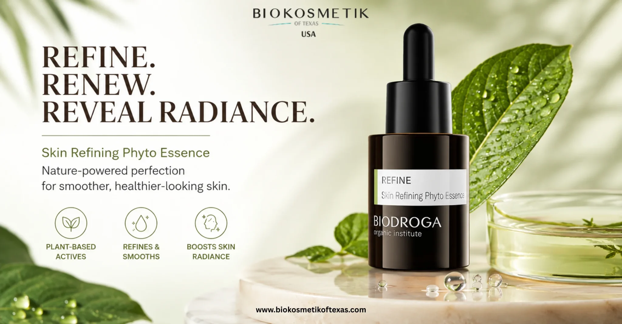 Skin Refining Phyto Essence skincare product for smoother, radiant-looking skin