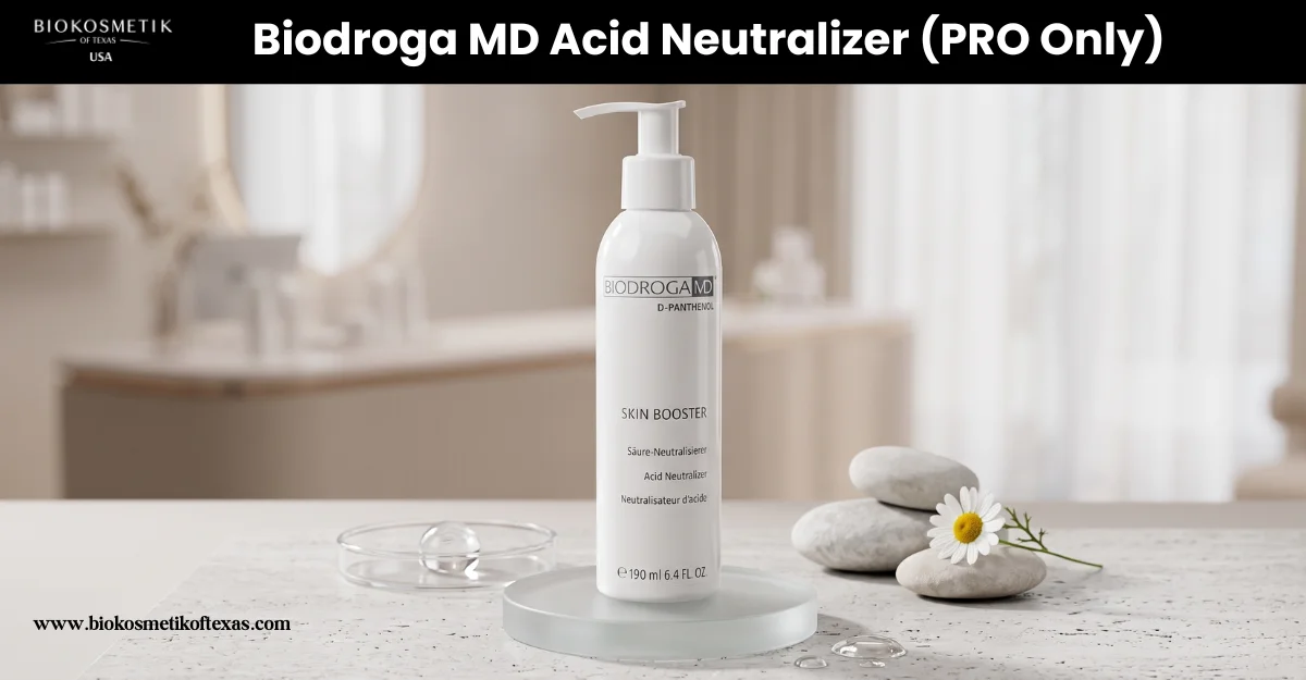 Biodroga MD D-Panthenol Skin Booster Acid Neutralizer 190ml pump bottle for professional post-peel pH balance