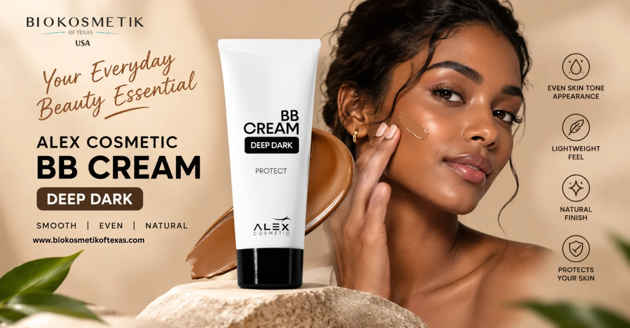ALEX COSMETIC BB CREAM DEEP DARK for deeper skin tones
