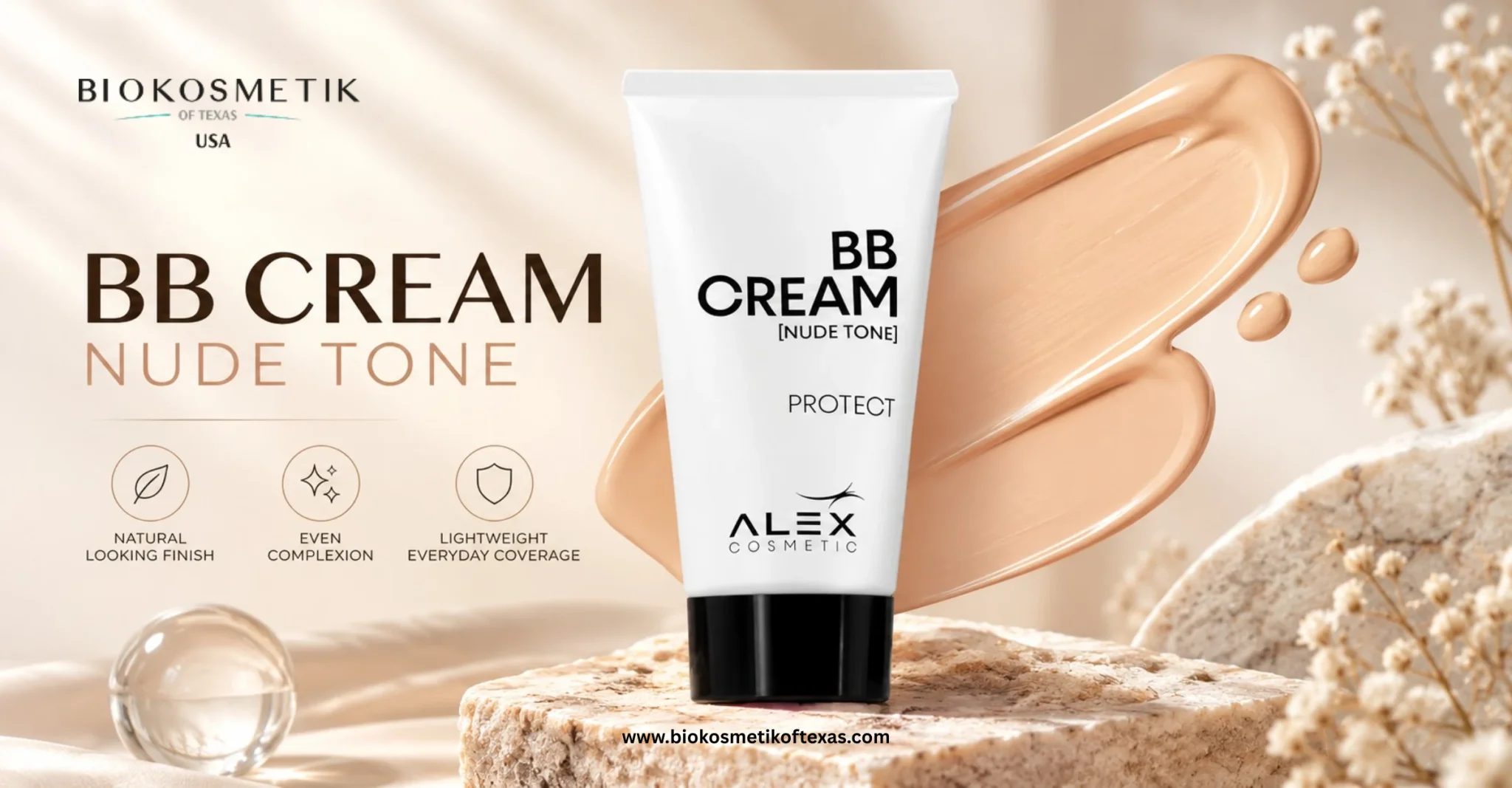 ALEX COSMETIC BB CREAM NUDE TONE for a natural-looking makeup