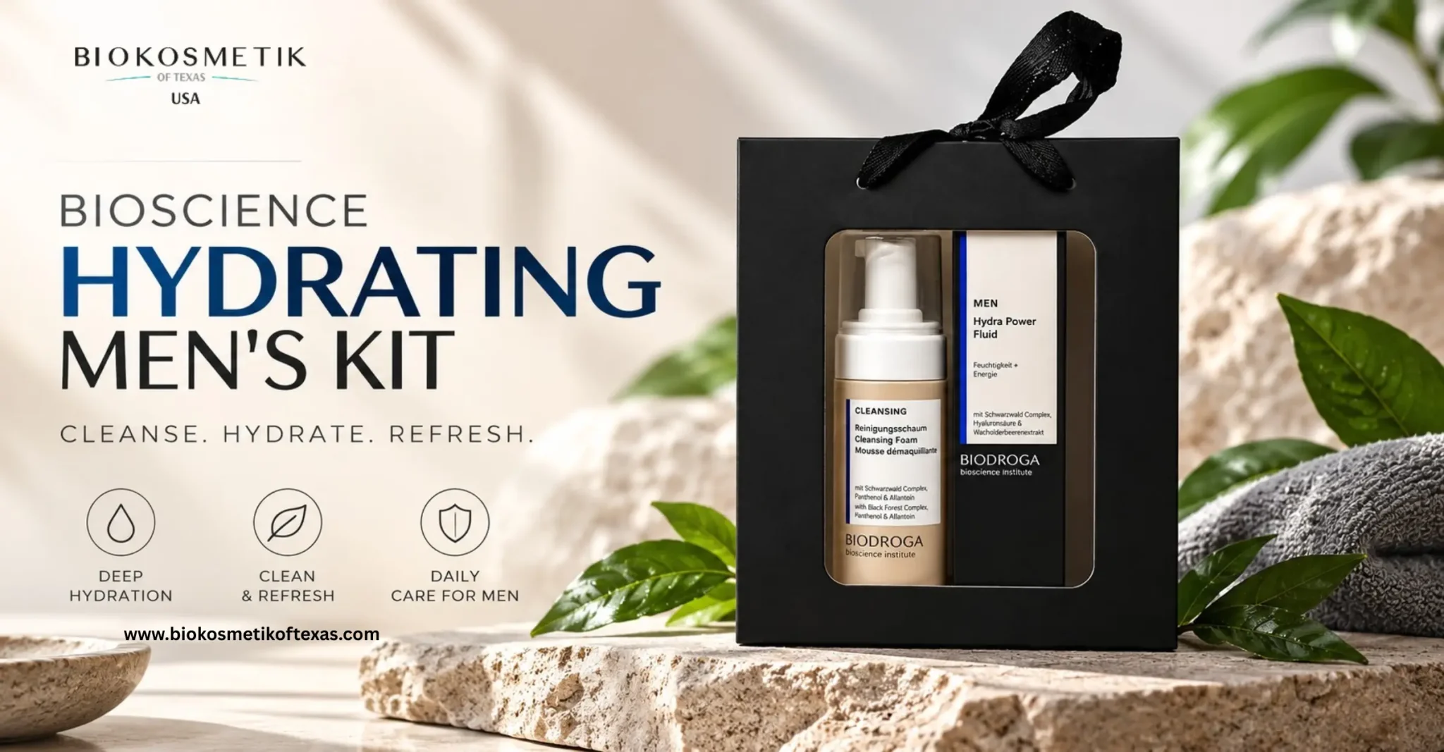 Biodroga Bioscience Hydrating Men’s Kit for daily men’s skincare