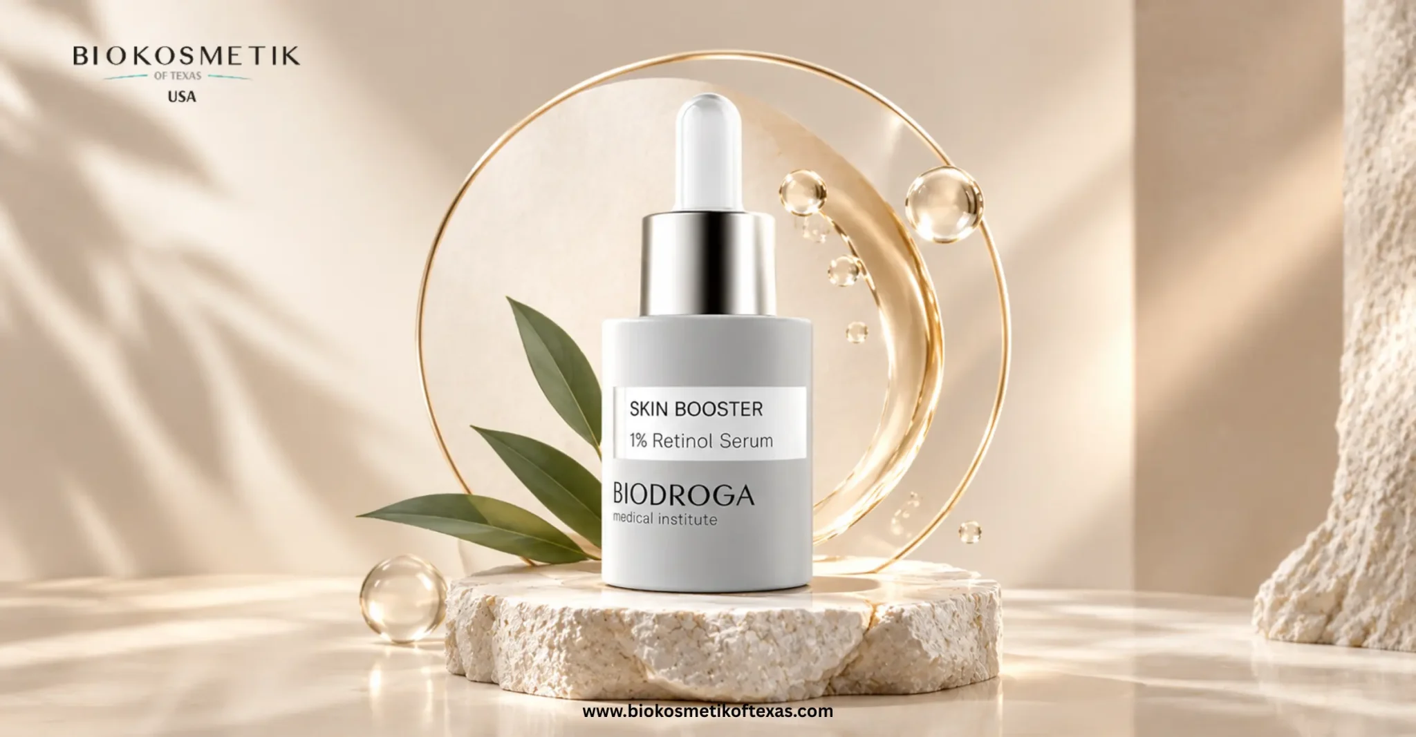 Skin Booster 1% Retinol Serum for a skincare routine focused on smoother-looking skin